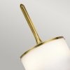 Minimalistyczny Elegancki kinkiet Mona Kichler KL-MONA-S-NBR Naturalny mosiądz